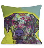 Rhodesian Ridgeback throw pillow by Dean Russo