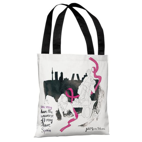 Madrid - White Multi Tote Bag by Judit Garcia Talvera