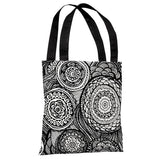 Sara - White Black Tote Bag by Joy Ting