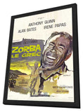 Zorba the Greek 27 x 40 Movie Poster - French Style A - in Deluxe Wood Frame