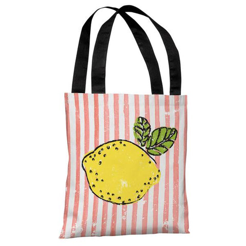 Lemona - Coral Multi Tote Bag by