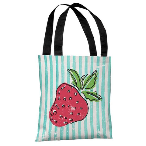 Strawbooty - Teal Multi Tote Bag by