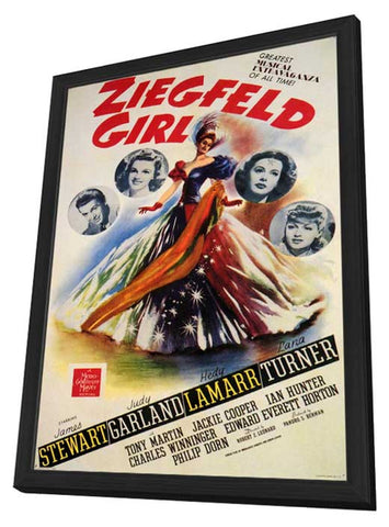 Ziegfeld Girl 11 x 17 Movie Poster - Style A - in Deluxe Wood Frame