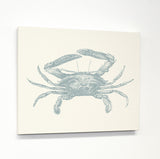 Natural Crab - Blue Canvas by OBC 11 X 14