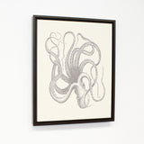 Natural Octopus - Tan Walnut Floating Frame by OBC 11 X 14