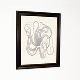 Natural Octopus - Tan Walnut Traditional Framed Canvas by OBC 11 X 14