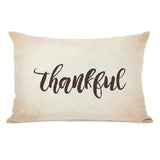 Thankful Throw Pillow by OBC