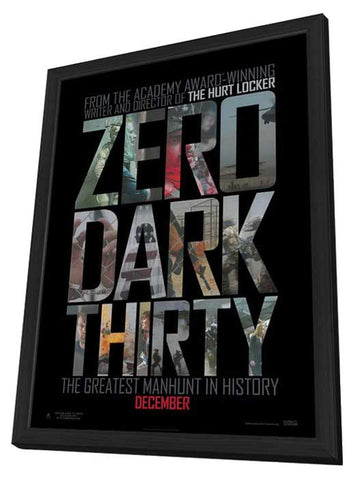 Zero Dark Thirty 27 x 40 Movie Poster - Style B - in Deluxe Wood Frame