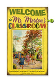 Welcome to the Classroom Wood 23x39