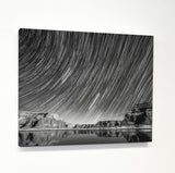 Light Trails - Grey Canvas by OBC 11 X 14