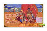 Kickoff your Vacation (Lake Version) Wood 28x48