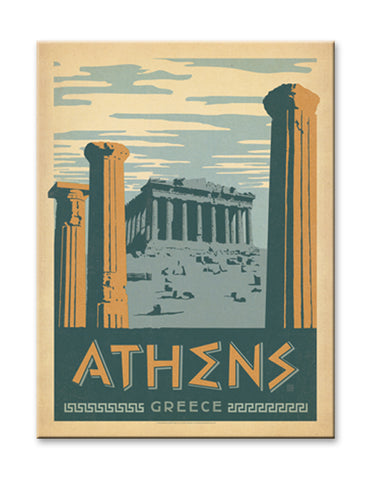 Athens, Greece Wood 28x38