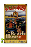 Welcome to the Beach House Metal 18x30