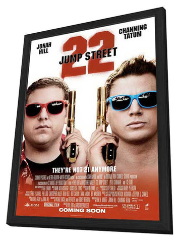 22 Jump Street 27 x 40 Movie Poster - Style A - in Deluxe Wood Frame