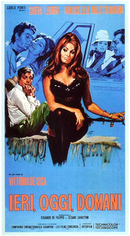 Yesterday, Today and Tomorrow 27 x 40 Movie Poster - Italian Style A