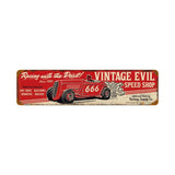 Vintage Evil racing devil 20  Metal Sign Wall Decor 20 x 5