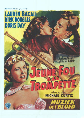 Young Man with a Horn 11 x 17 Movie Poster - Belgian Style A