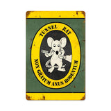 Tunnel Rat Metal Sign Wall Decor 18 x 12