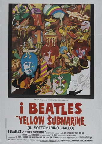 Yellow Submarine 27 x 40 Movie Poster - Italian Style A