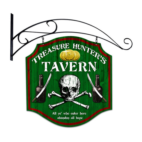 Treasure Hunter Metal Sign Wall Decor 20 x 20