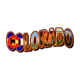 Colorado Landmarks Metal Sign Wall Decor 28 x 12