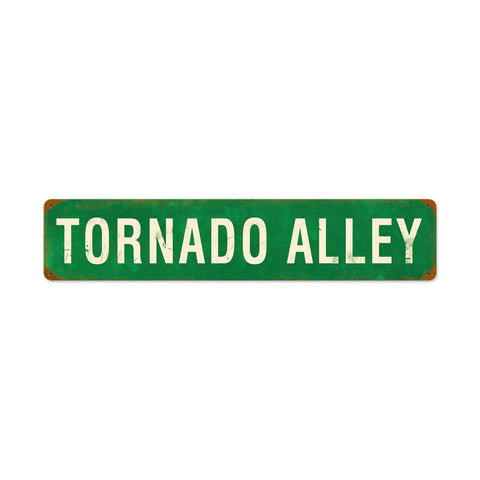 Tornado Alley Metal Sign Wall Decor 28 x 6