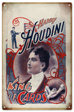 Harry Houdini Magician Metal Sign