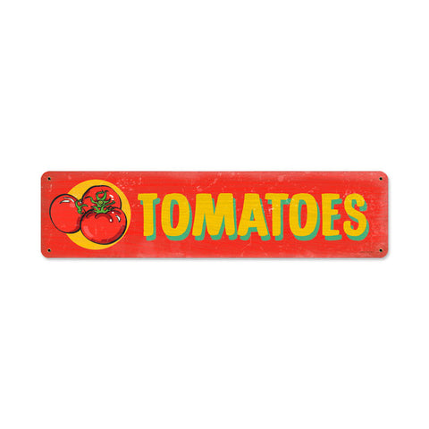 Tomatoes Metal Sign Wall Decor 20 x 5