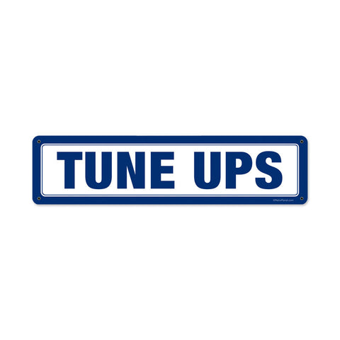 Tune Ups Metal Sign Wall Decor 20 x 5