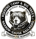 RR-225 Roaring Camp Grizzly Railroad Sign