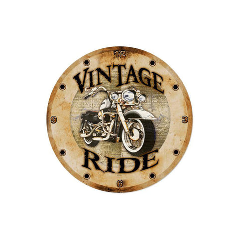 Vintage Ride Metal Sign Wall Decor 14 x 14