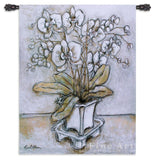 White Orchid Wall Tapestry