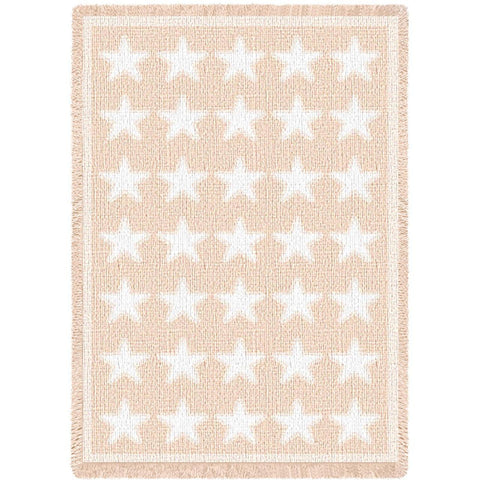 Stars Natural Mini Blanket