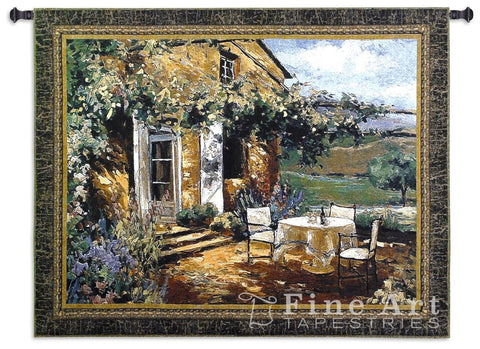 Vineyard Villa Small Wall Tapestry