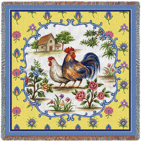 Country Roosters Small Blanket