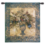 Tuscan Urn Cerulean Wall Tapestry