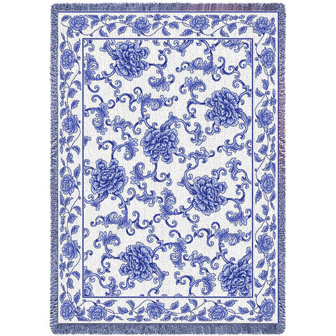 Oriental Blue Blanket