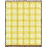 Lemon Plaid Blanket