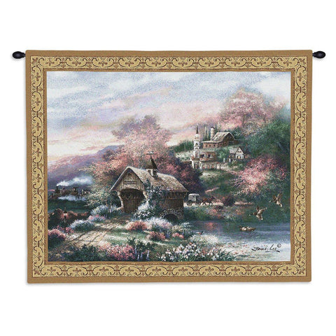 Old Mill Creek Wall Tapestry With Rod