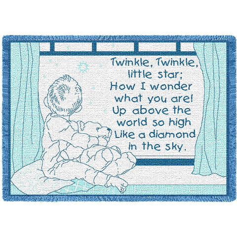 Twinkle Twinkle Blue Small Blanket