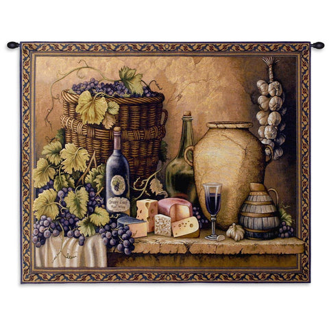 Wine Tasting Small Wall Tapestry With Rod