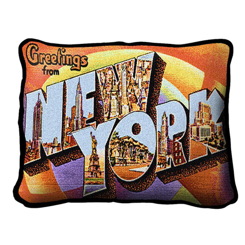 Greetings From New York Pillow