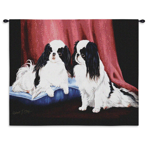 Japanese Chin Wall Tapestry with Rod