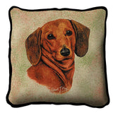 Dachshund Red Pillow