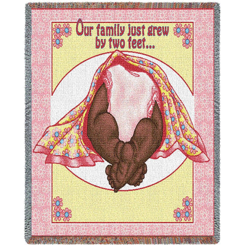 Two Feet Pink 2 Mini Blanket