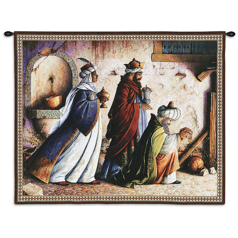 Three Kings Wall Tapestry With Rod