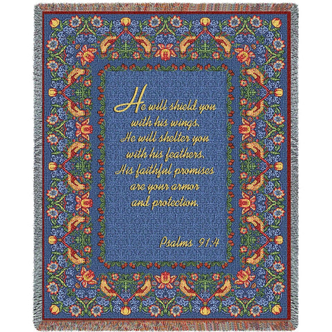 Psalms 91:4 Blanket