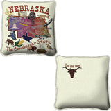 Nebraska State Pillow