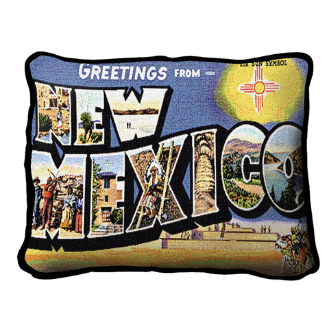 Greetings From New Mexico Pillow