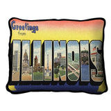 Greetings From Illinois Pillow